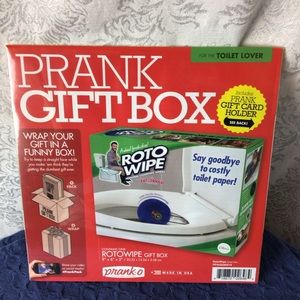 🛍 Prank Gift Box Roto Wipe Small Gag Grad Xmas